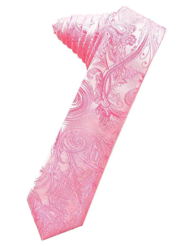 Tapestry Skinny Necktie Self Tie