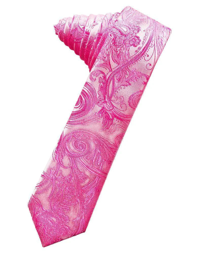 Tapestry Skinny Necktie Self Tie