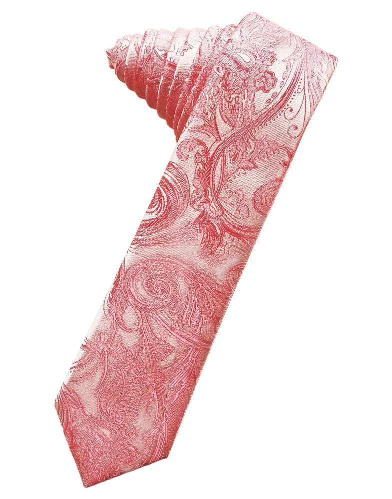 Tapestry Skinny Necktie Self Tie