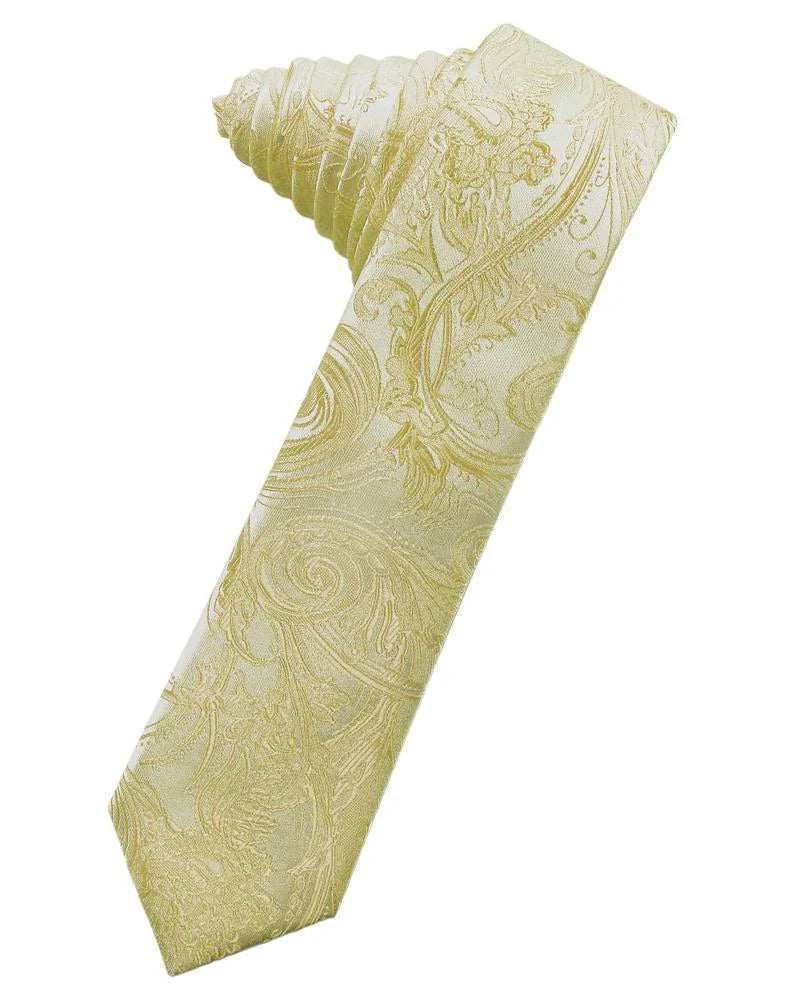 Tapestry Skinny Necktie Self Tie