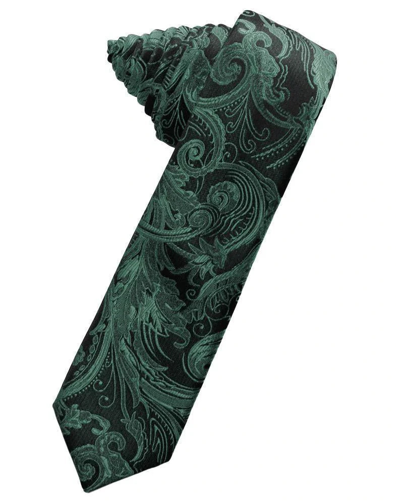 Tapestry Skinny Necktie Self Tie